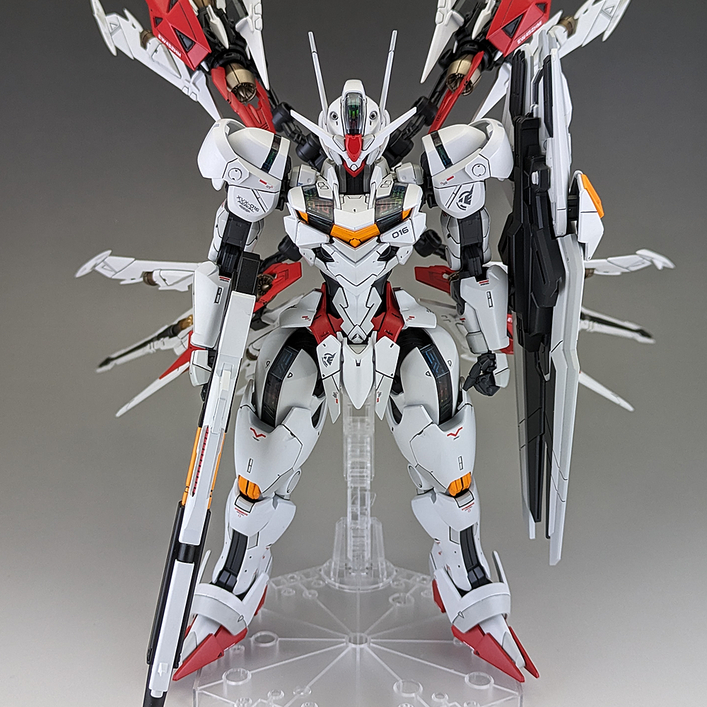 完成品] FM XVX-016 GUNDAM AERIAL with MANEUVER STRIKER(MG 