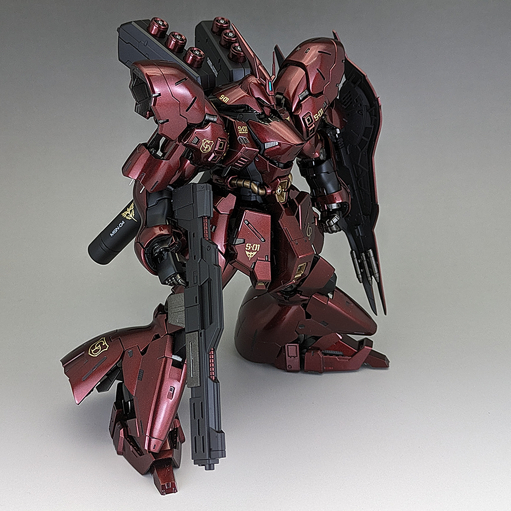 完成品] RG MSN-04 SAZABI | テキトーオヤジノ墓 (旧テキトーモケイ)