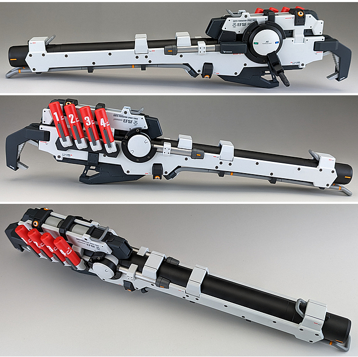 完成品] RX-93 ν GUNDAM with HYPER MEGA BAZOOKA LAUNCHER | テキトー